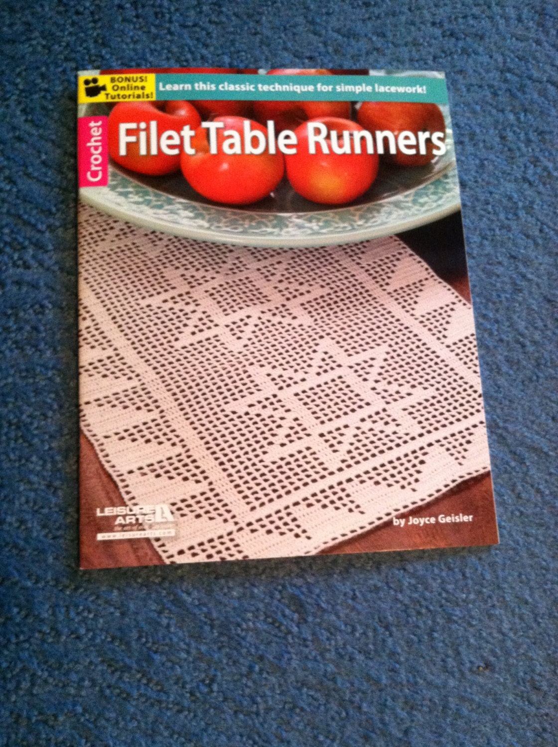 Filet Table Runners Crochet Pattern Book