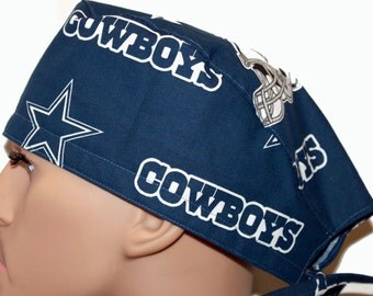 Surgical Scrub Cap - Cowboys Scrub Cap - Surgeons Scrub Cap - Doctors Gift - Veterinarian Scrub Hat - Surgical Tech Scrub Hat