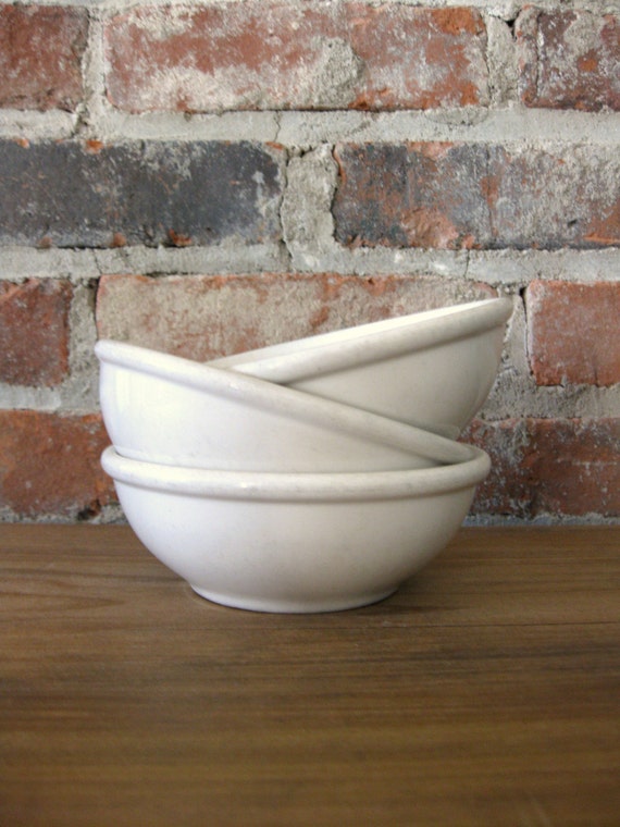 Buffalo China Bowls Set of 3 Vintage Restaurant Ware Bowls