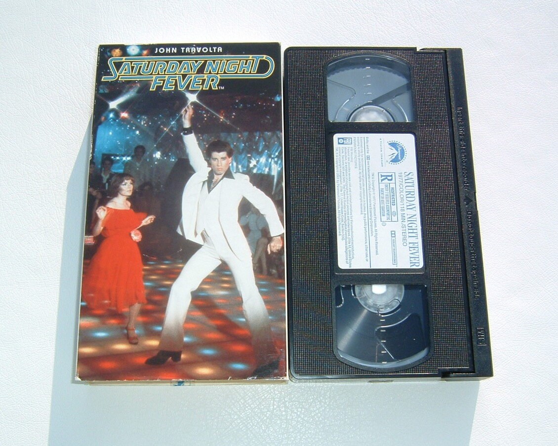 1977 Saturday Night Fever VHS Paramount Classic Movie with