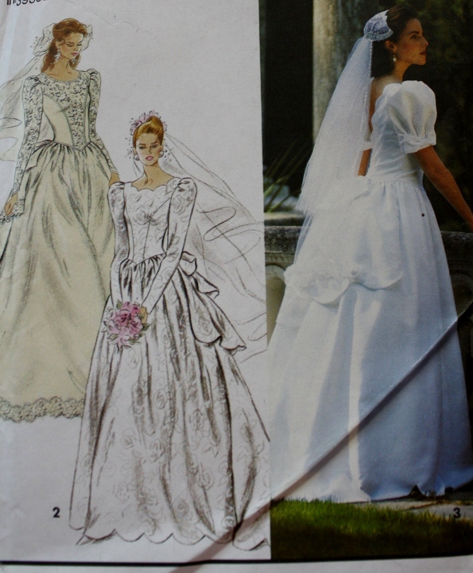  Wedding  Dress  Sewing Pattern  with Train  by 