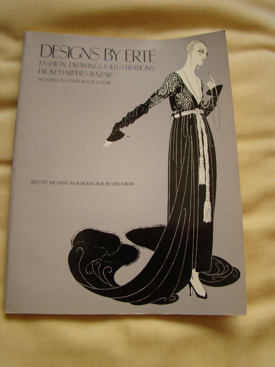 Vintage 1976 ERTE Fashion Drawing Illustration Book Art Deco