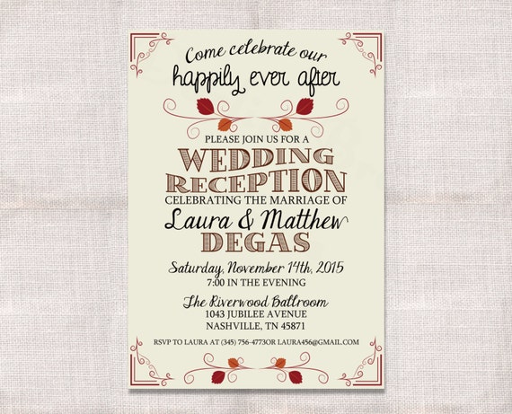 Wedding Celebration Invitations 2