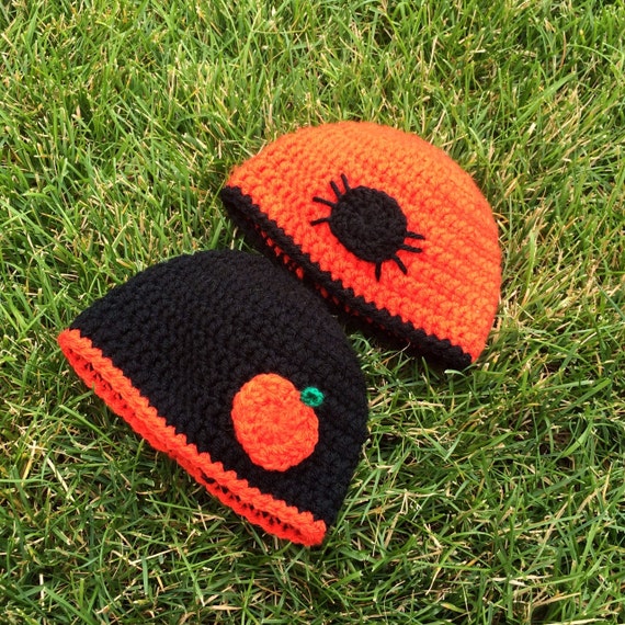 halloween crochet patterns for bags Hat Beanie Spider Crochet  Pumpkin, Halloween Hat or Halloween