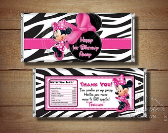 Printable Minnie Mouse Candy Bar Wrapper by ThePrintableOccasion