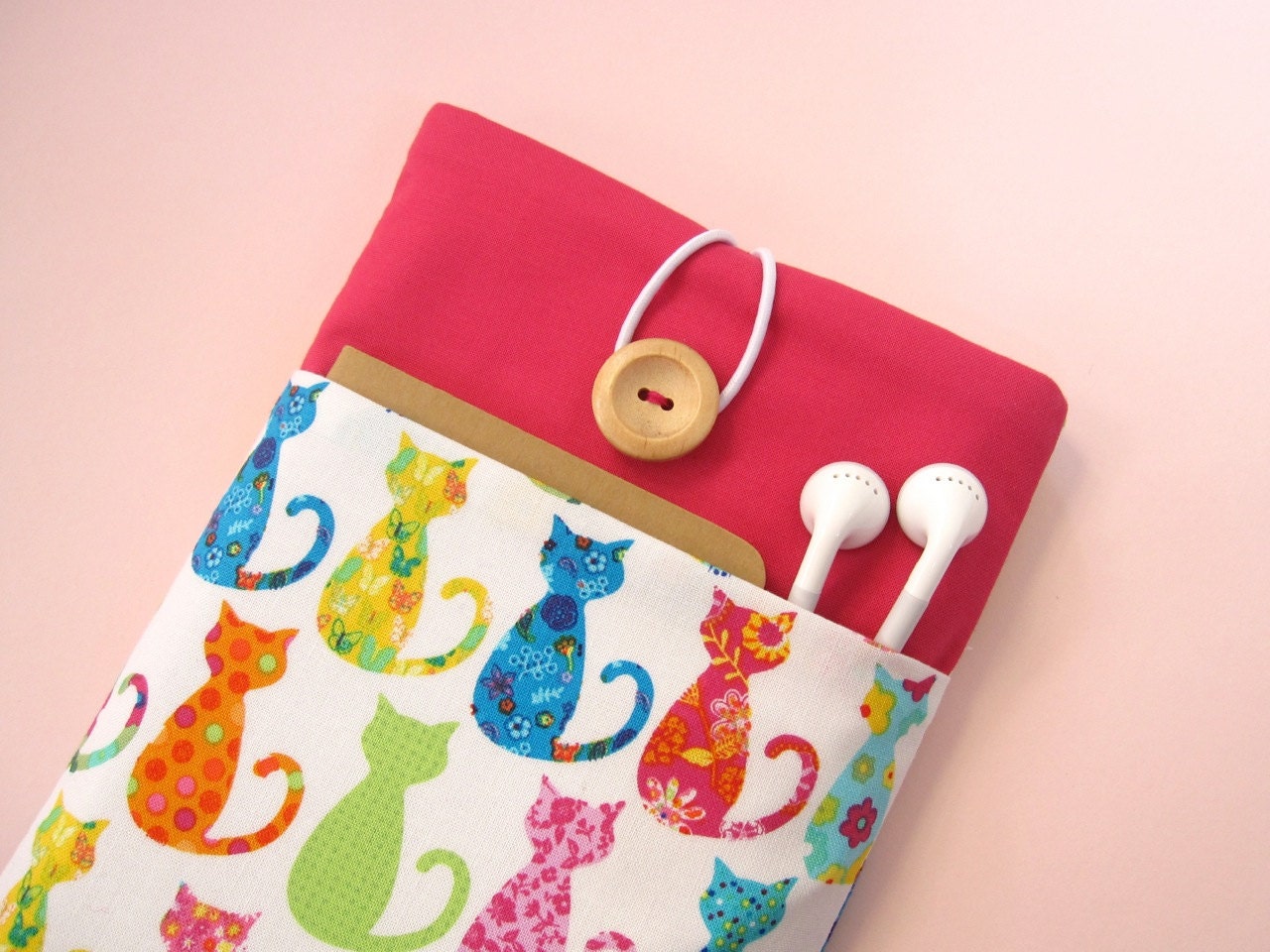 Kindle Cover Padded Pink Cats Kindle Paperwhite Case With