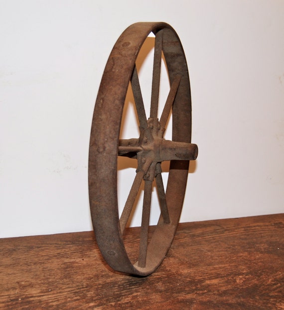 Antique Iron Wagon Wheel