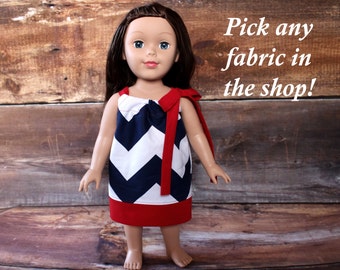 Doll Dress - Easter basket gift fits like American Girl Doll Clothes 18 inch doll 15 inch Our Generation AG OG birthday gift present