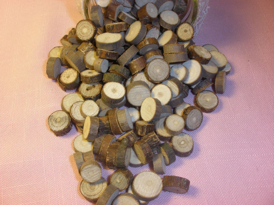 Rustic Wedding Vase Filler Table Scatter Confetti Tree