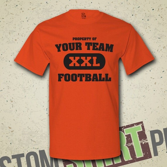 Custom Football Team TShirt Tee Shirt by on Etsy