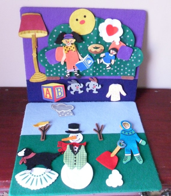 Private for Deidra Vintage Feltkids The Big Comfy Couch Felt