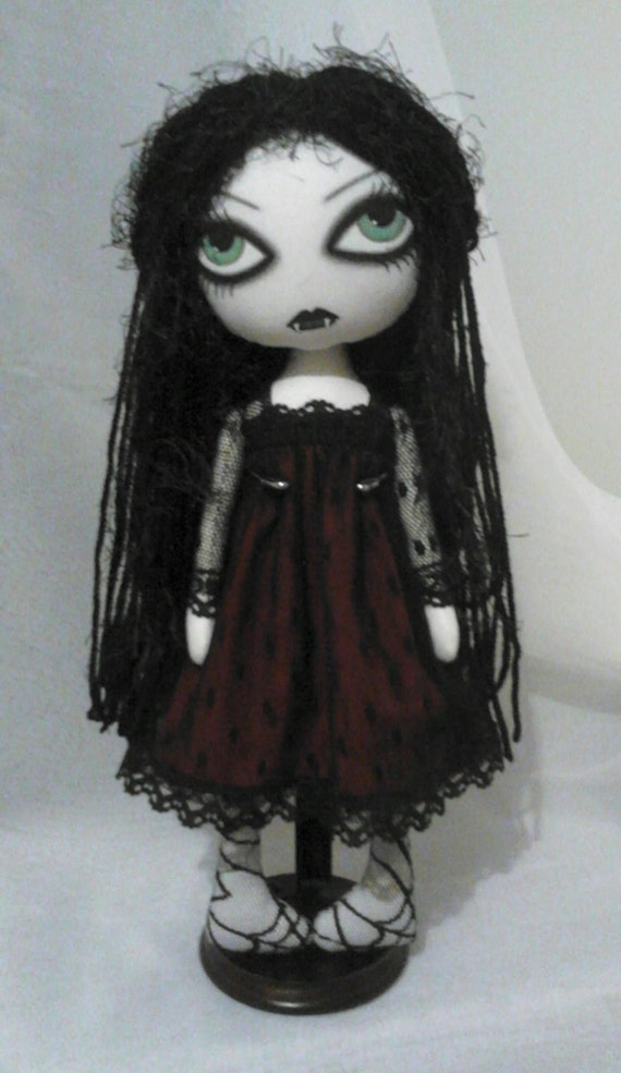  Gothic  Vampire Art  Rag Doll  Scarlet