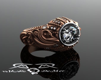 versailles baroque 18kt rose gold platinum antique style diamond two tone east west oval - R2d2 Wedding Ring versailles baroque 18kt rose gold platinum antique style diamond two tone east west oval - R2d2 Wedding Ring