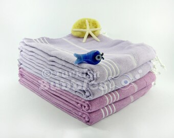 Bridesmaid Gift, 4 Cotton Turkish Towel, Peshtemal, Fouta, Beach Towels, Swim Towel, Pareo, Cotton Turkish Bath Towel, Spa Towel