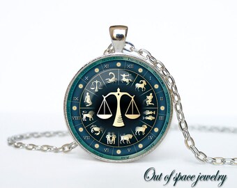 Libra Necklace, Libra Pendant Libra jewelry Zodiac Sign Pendant, Constellation Jewelry Art gift for men for women Golg