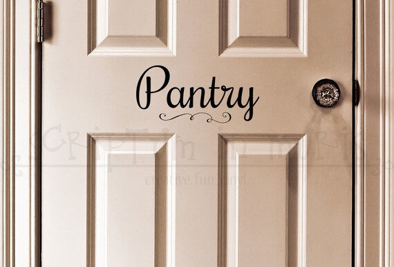  Pantry Door Kitchen Vinyl Decal 