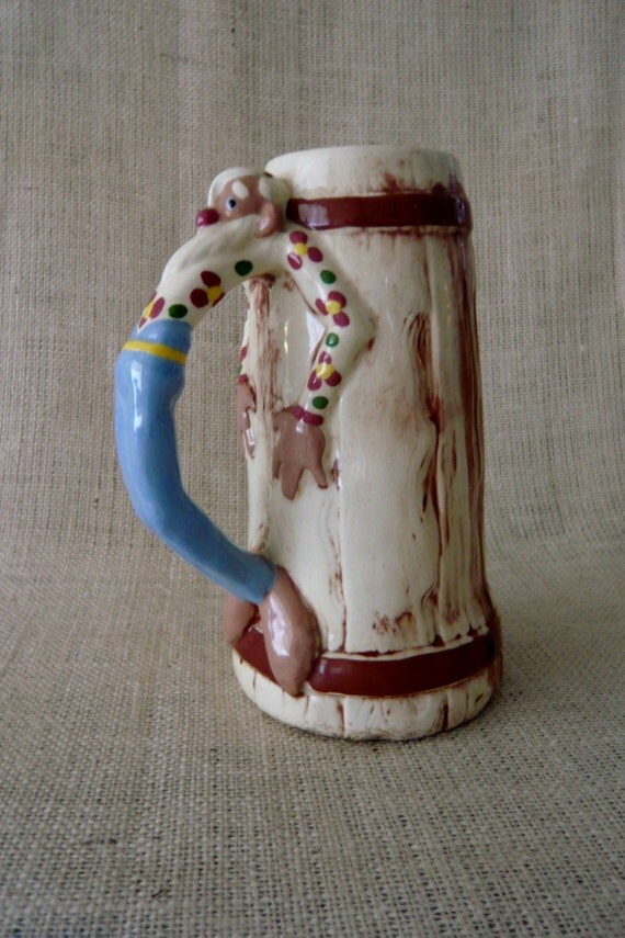 Vintage Mug Twin Winton Hillbilly Stein California Pottery