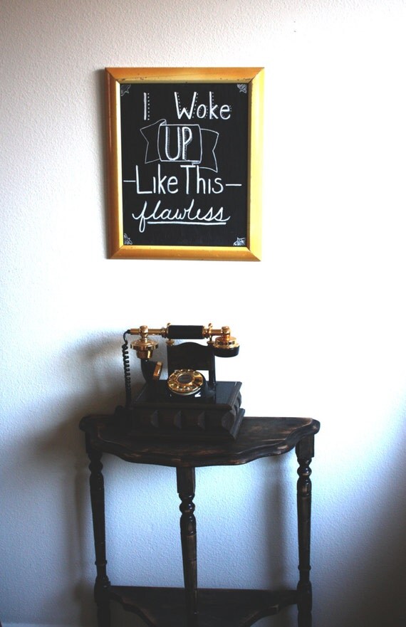 Distressed Framed Chalkboard