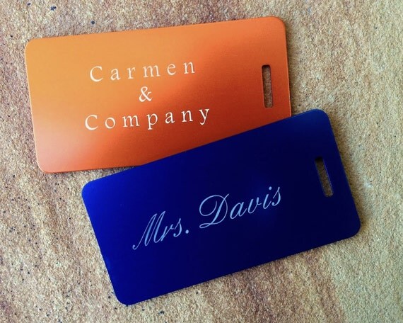 Personalized luggage tag custom luggage tag metal by engravemethis