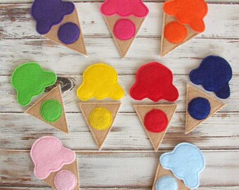 Color Match Game - Learning Colors - Felt Toys - Toddler - Kids - Preschool - Educational Toy - Homeschool