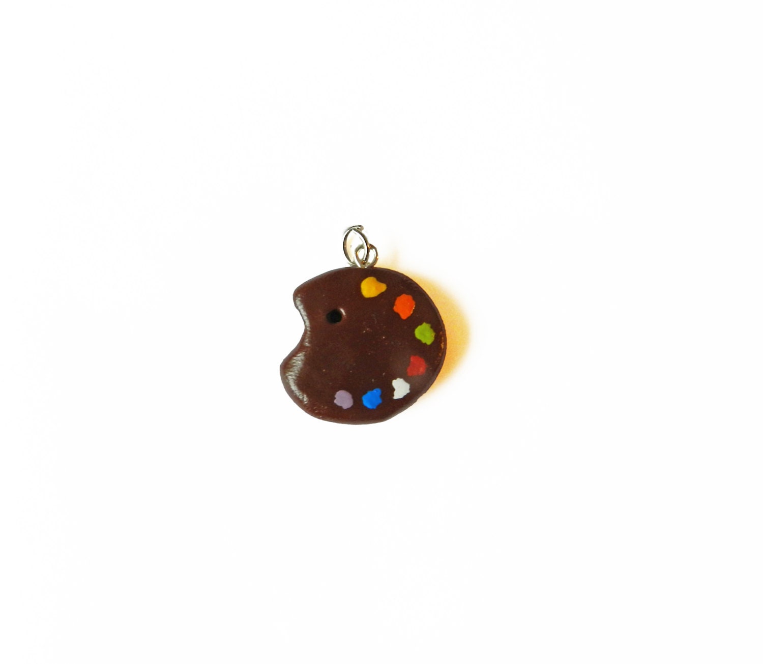 Paint Palette Charm Polymer Clay Charm Artist Charm