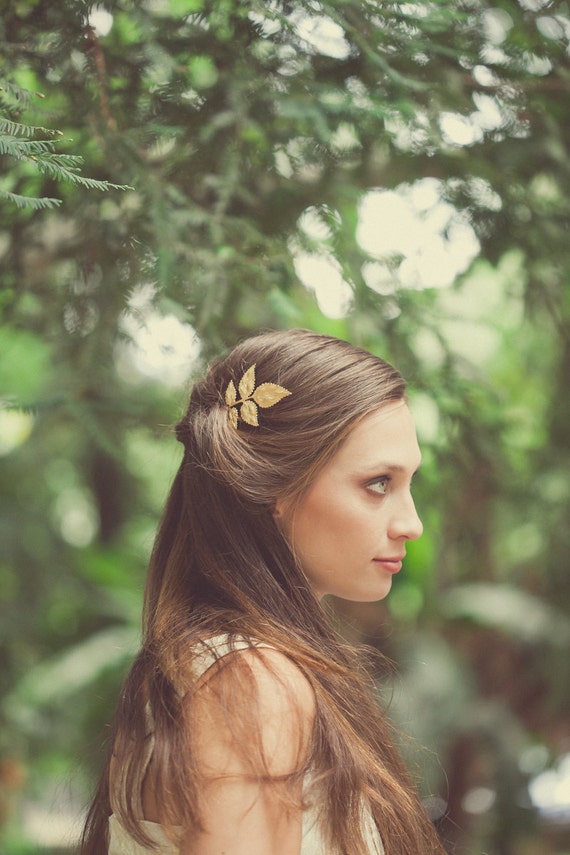 Gold Boho Bridal Hair Accessories Bohemian Bridal by EchoandLaurel