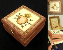 Popular items for wood burned box on Etsy