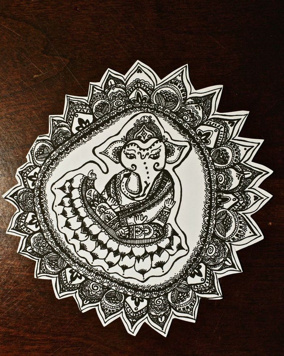 Items Similar To Ganesh Sticker On Etsy