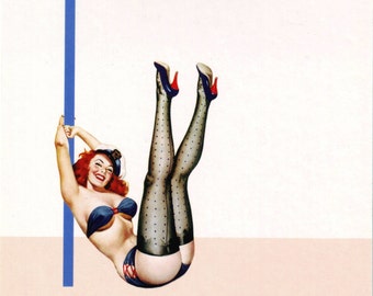 I is for Indecent Pin-Up Girl Poster