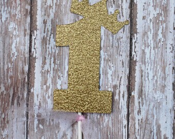 Crown Cake Topper, Princess Cake Topper, glitter cake topper, First Birthday Cake Topper, Smash Cake Toppers, smash cake props