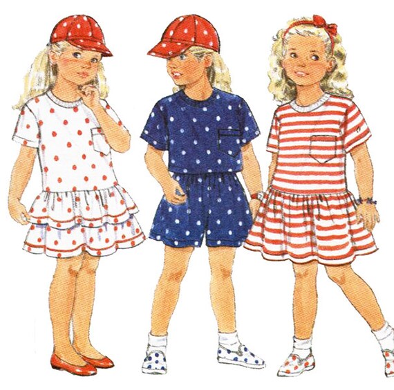 Items similar to Butterick 5343 Sewing Pattern Childrens Dress, Top
