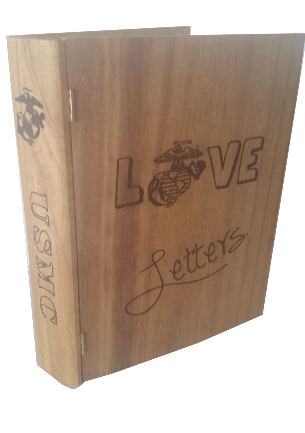 USMC Love Letters Book Like Keepsake Box