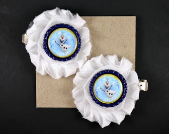 Olaf Hair Clips - Shoe Clips - Disney Accessories - Olaf Costume - Frozen Halloween Costume - Olaf Halloween - Disney Hair Clips - Olaf Shoe