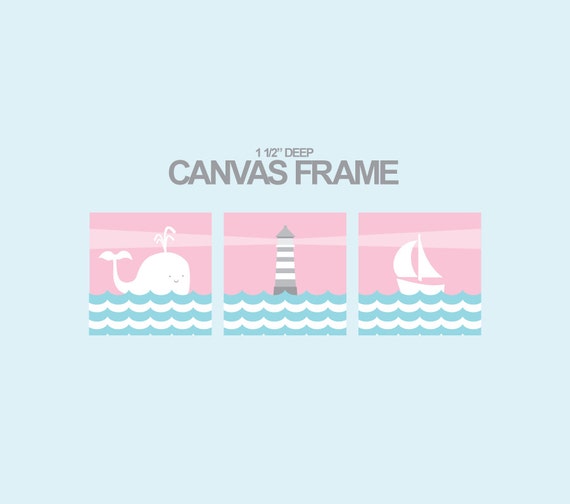 Nautical Nursery Canvas art prints