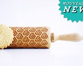 OWLS - embossing rolling pin, laser engraved rolling pin