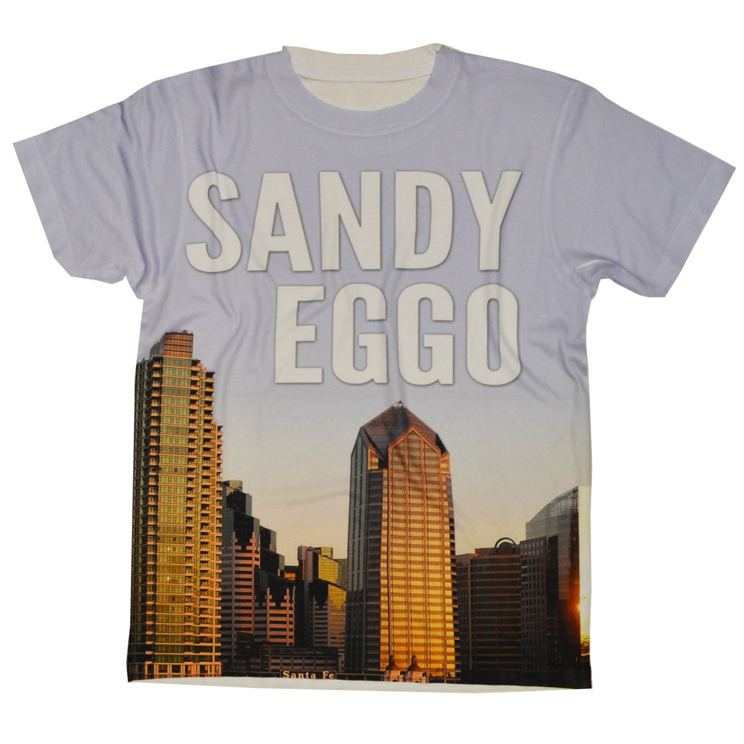 SANDY EGGO T Shirt Short Sleeve S M L Form by MOONRISECLOTHING