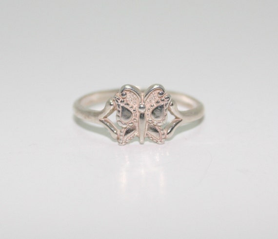 Sterling Silver Butterfly Ring - Size 9