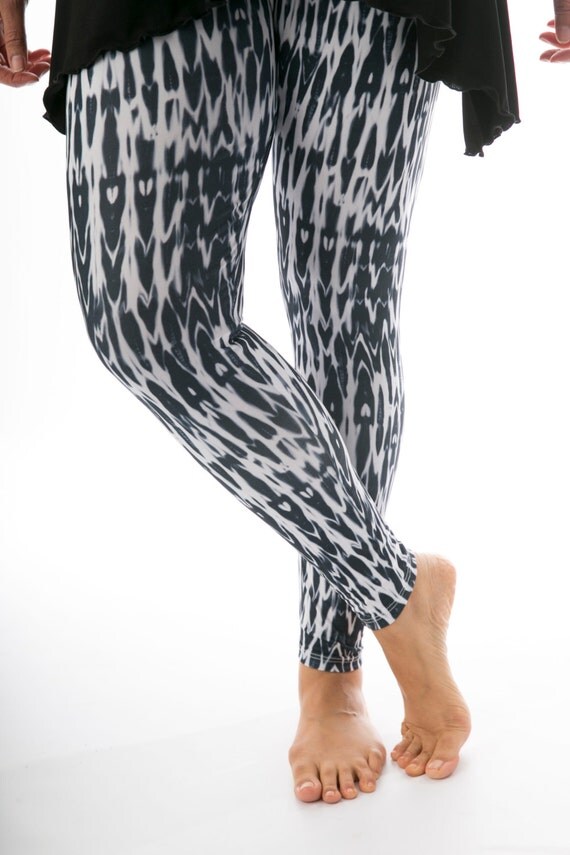 black and white tie dye pants