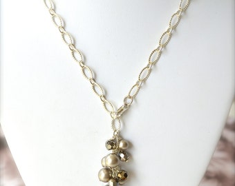 Sterling Silver Smokey Quartz Pendant Necklace