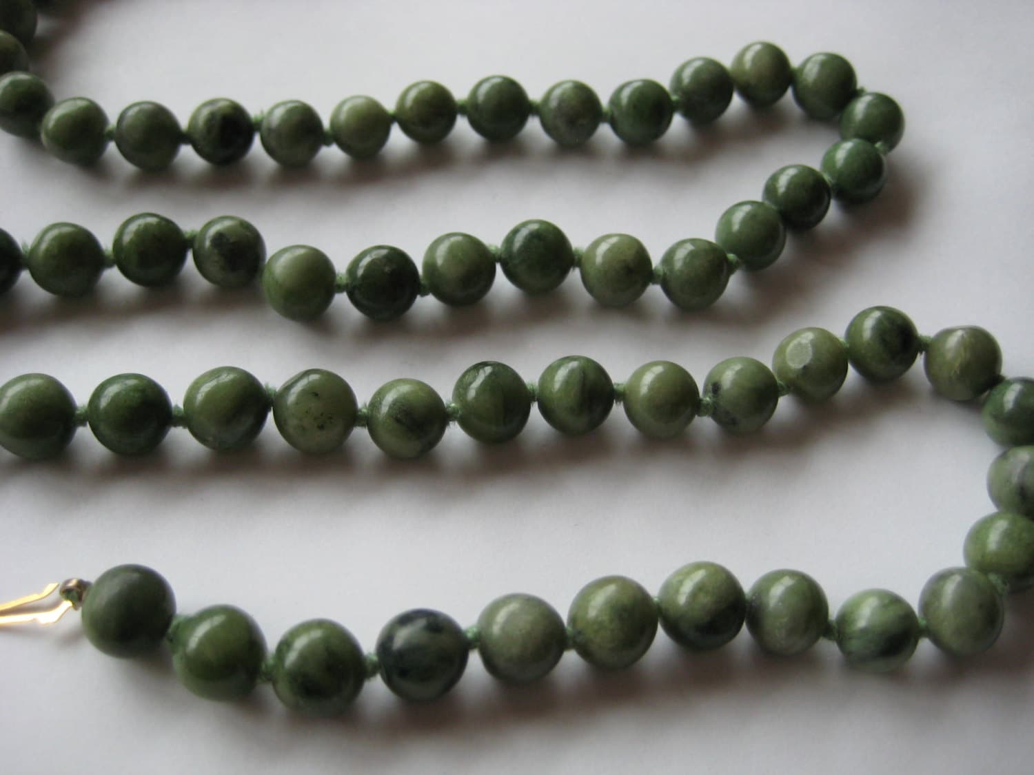 Genuine Jade Vintage Jade Beads Necklace