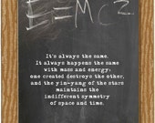 E=MC2 ~ Fine Art Giclée Print.