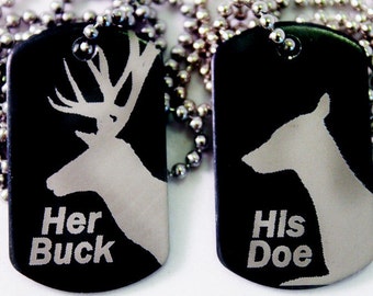 Buck & Doe Couples Necklaces