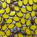 11x8mm Faceted Opaque Pineapple Picasso Table Cut Firepolished Czech Glass Beads - Qty 15 (BS295)
