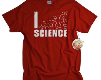Science Shirt Science Gift for men and women I love science geek tshirt funny geekery gift for science geek