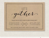 Let's Gather - Dinner Party Invitation - PRINTABLE Il_170x135