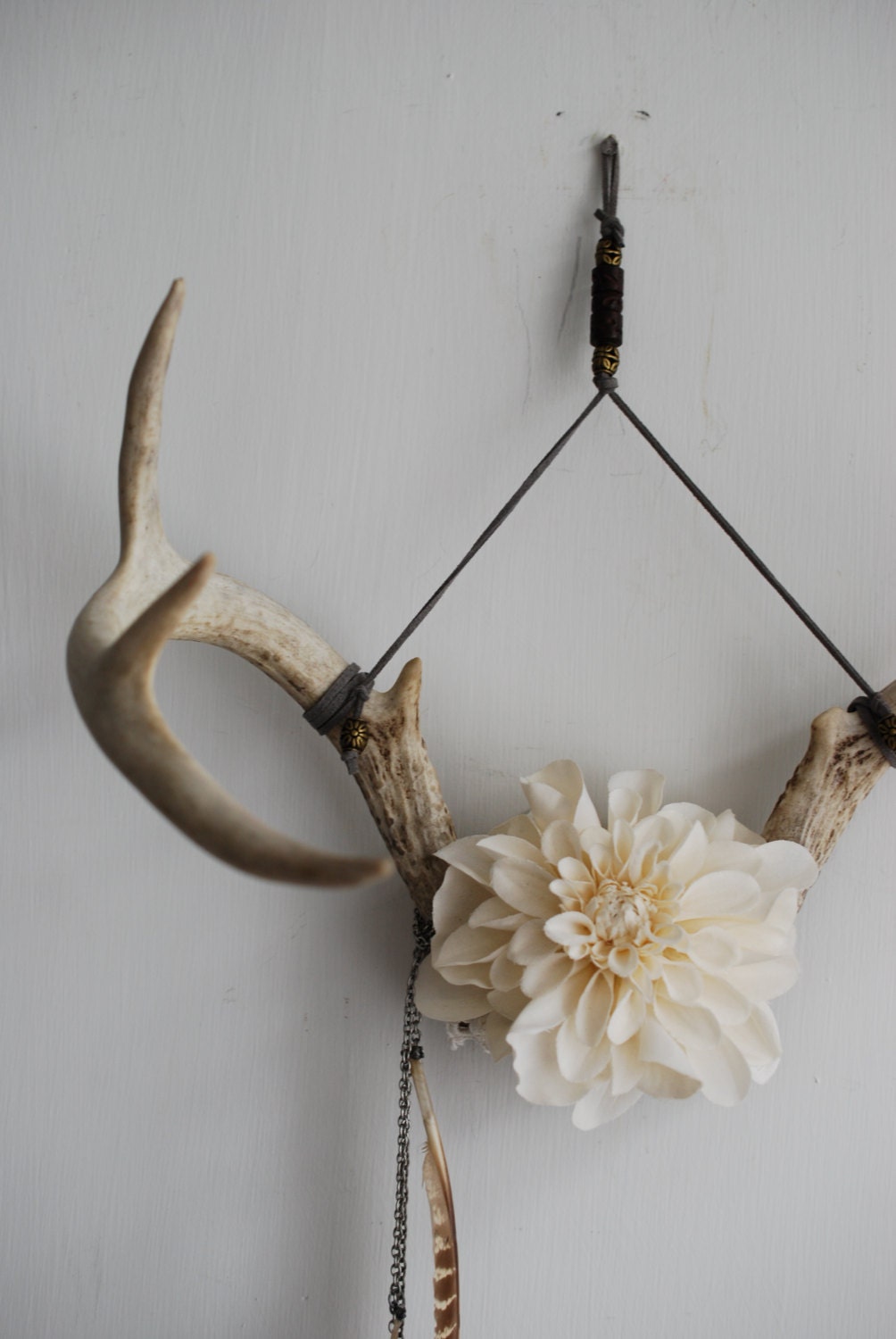 deer-antlers-flowers-feathers-wall-hanging-taxidermy-art-8