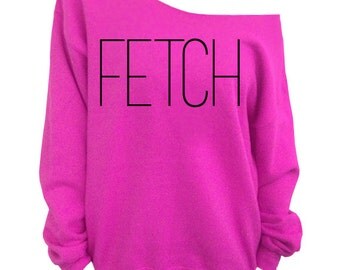 Fetch - Mean Girls- Pink Slouchy Oversized Sweatshirt