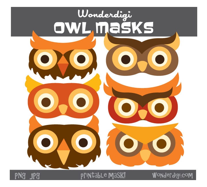 owl mask clip art - photo #6