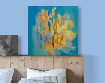 Blue Painting, Green Painting, Yellow Painting Abstract Painting Original Painting Modern Painting