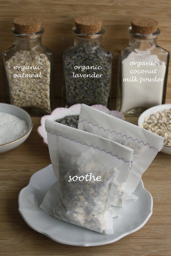 Items similar to Set of 2 SOOTHE tub tea bath soaks large tea bags